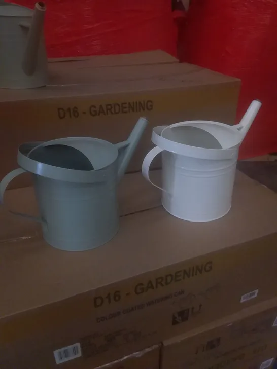 NEW BOXED X6 COLOUR COATED WATERING CAN