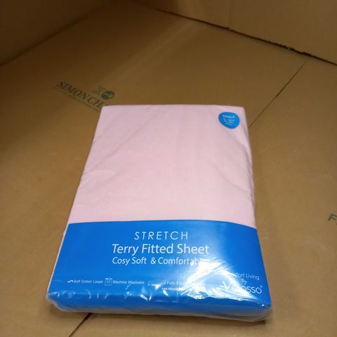 STRETCH TERRY FITTED SHEETS (SINGLE)