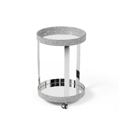 OUTLET JULIEN MACDONALD ROUND CRYSTAL BAR CART [COLLECTION ONLY]