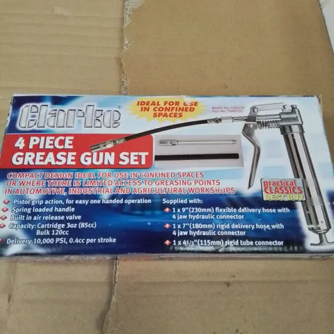 CLARKE 4 PIECE GREASE GUN SET