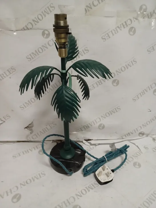 JOHN LEWIS MATTHEW WILLIAMS PALM TREE TABLE LAMP H43.5CM // COLLECTION ONLY