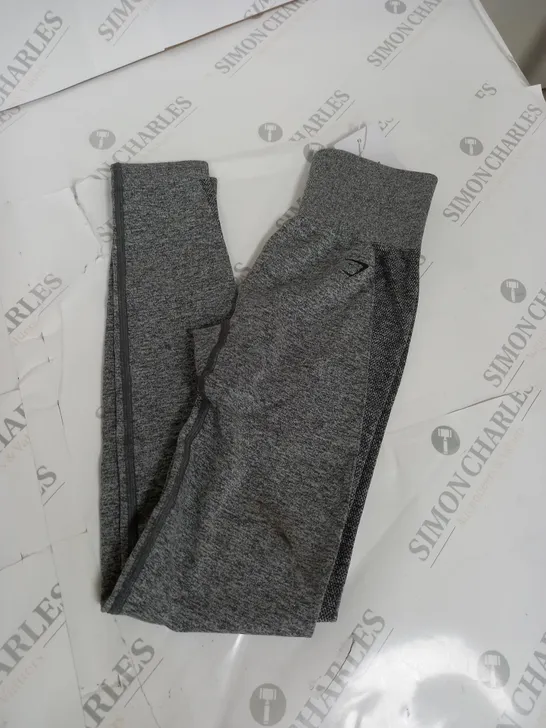 GYM SHARK FLEX HIGH WAISTED LEGGINGS - GREY - XS