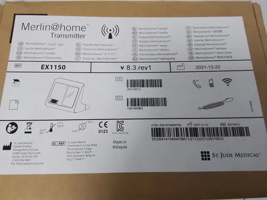 BOXED MERLIN HOME TRANSMITTER EX1150