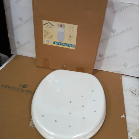 BOXED OPTIMAL PRODUCTS MDF TOILET SEAT