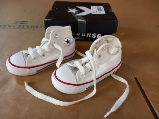 PAIR OF CONVERSE KIDS WHITE PUMPS