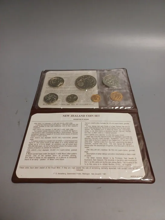 1981 NEW ZEALAND TREASURY SOUVENIR COIN SET 