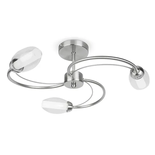 BOXED LOREDANA GLASS SEMI FLUSH MOUNT