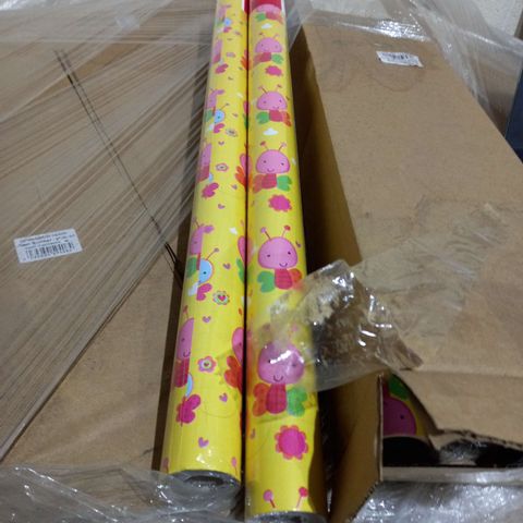 PALLET OF APPROXIMATELY 80 BOXES OF 6 ROLLS OF WRAPPING PAPER