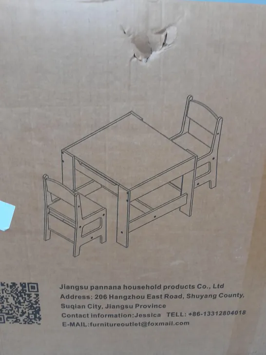 BOXED TODDLER TABLE AND CHAIR SET - COLLECTION