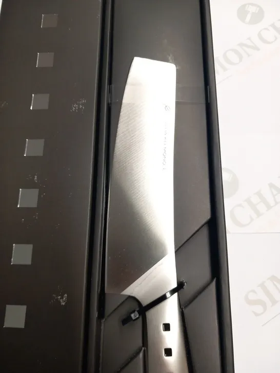 BRAND NEW BOXED SHA RA KU MONO MOLYBDENUM VANADIUM STEEL 18-8 STAINESS STEEL FJ-12 18.5CM NAKIRI KNIFE