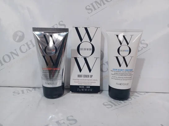 BOXED WOW SHAMPOO, CONDITIONER, & ROOT COVER UP SET