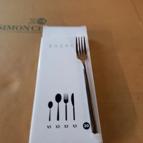 BOXED 20-PACK OF EXZACT CUTLERY