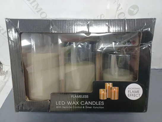 BOXED HOME COLLECTIONS FLAMELESS LED WAX CANDLES