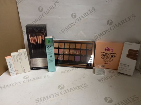 LOT OF APPROXIMATELY 15 MAKE-UP ITEMS, TO INCLUDE RARE BEAUTY, TRINNY, PROFUSION, ETC