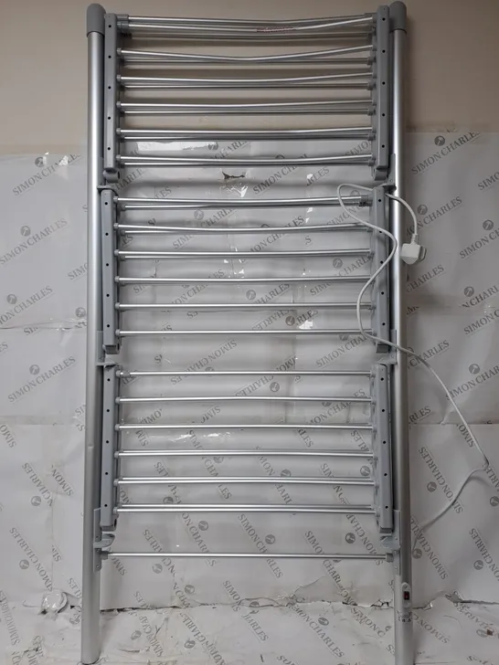 BOXED OUTLET ORGANISED OPTIONS 3 TIER HEATED AIRER WITH 21M DRYING SPACE - COLLECTION ONLY