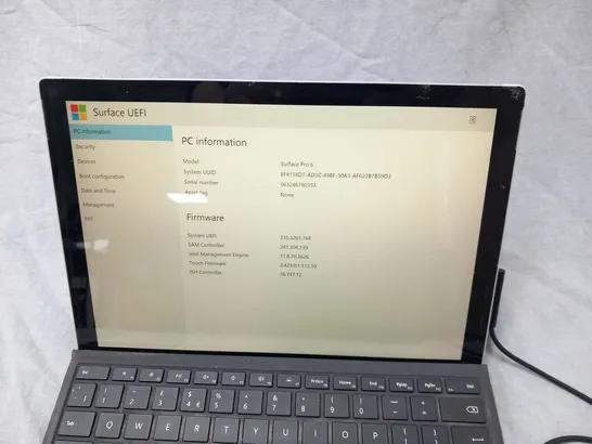 MICROSOFT SURFACE PRO 6 256GB