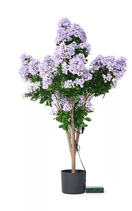 GARDEN REFLECTIONS PRE LIT FAUX CREPE MYRTLE TREE LILAC