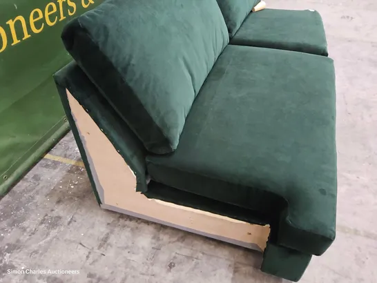 DESIGNERMETAL ACTION SOFA BED PLUSH GREEN FABRIC 