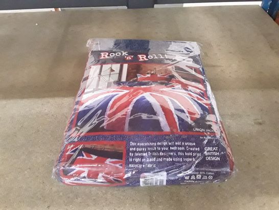 ROCK N ROLL UNION JACK KING QUILT COVER SET 