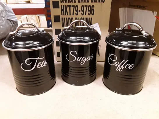 BOXED METAL JAR - SET OF 3