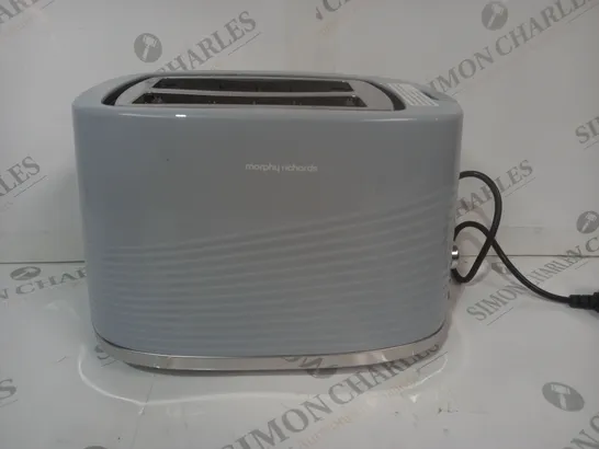 BOXED MORPHY RICHARDS DUNE 2 SLICE TOASTER IN CORNFLOWER BLUE