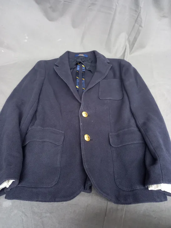 POLO RALPH LAUREN NAVY BLAZER - SIZE UNSPECIFIED  