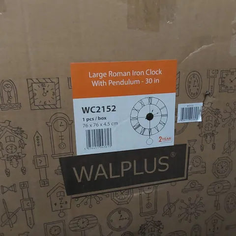 BOXED GOBLES IRON WALL CLOCK (1 BOX)