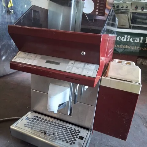 COMMERCIAL INSTANT COFFEE MACHINE RED/WHITE (UNTESTED)