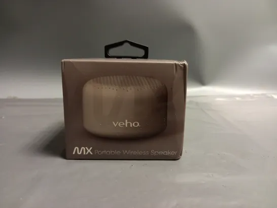 BOXED AND SEALED VEHO MX PORTABLE WIRELESS SPEAKER