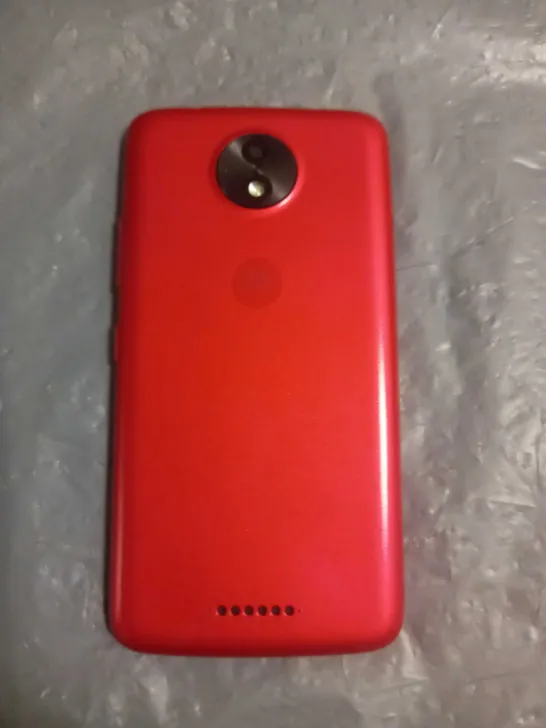 MOTOROLA MOTO MOBILE PHONE RED MODEL UNSPECIFIED