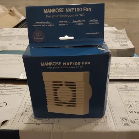 BOXED MANROSE NVF100 FAN FOR A BATHROOM