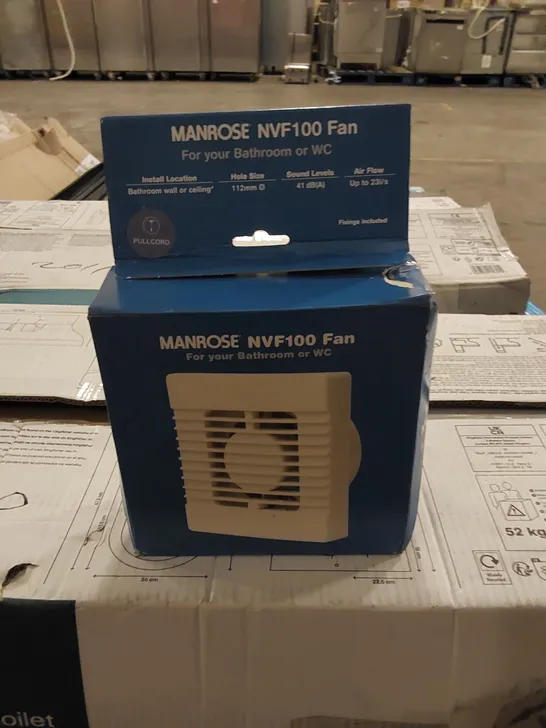 BOXED MANROSE NVF100 FAN FOR A BATHROOM