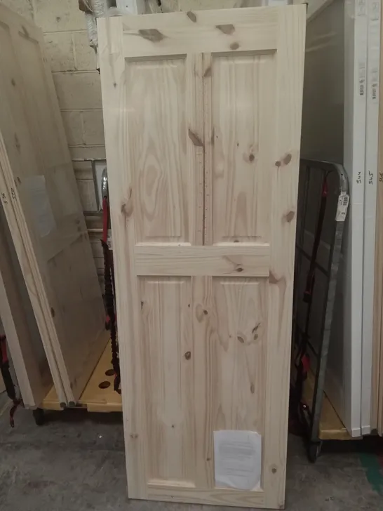 4 PANEL KNOTTY PINE PANEL INTERNAL DOOR 2040×726MM