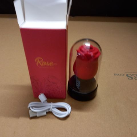 BOXED ROSE VIBRATOR WITH TONGUE