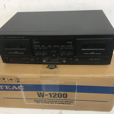 BOXED TEAC W-1200 DOUBLE CASSETTE DECK