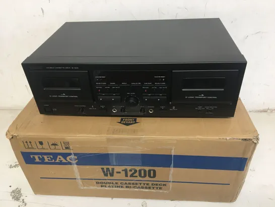 BOXED TEAC W-1200 DOUBLE CASSETTE DECK