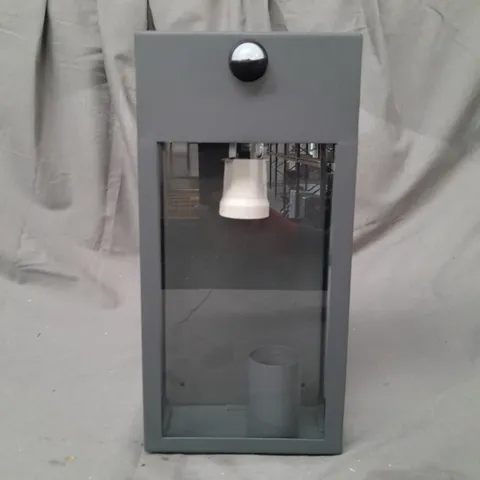 BOXED EASTON OUTDOOR WALL LANTERN WITH PIR - COLLECTION ONLY