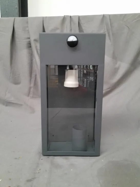 BOXED EASTON OUTDOOR WALL LANTERN WITH PIR - COLLECTION ONLY