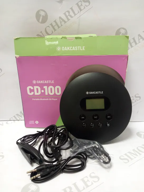 OAKCASTLE CD100 PERSONAL RETRO PORTABLE CD PLAYER