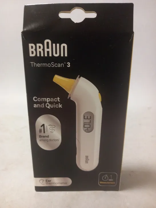 BRAUN THERMOSCAN 3 EAR THERMOMETER