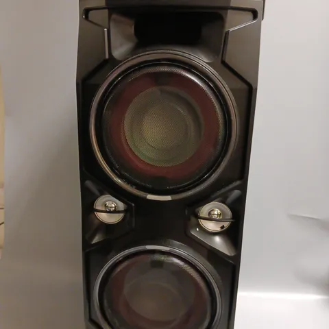 BOXED SHARP PARTY SPEAKER SYSTEM IN BLACK BLUETOOTH ENABLED USB PLAYBACK