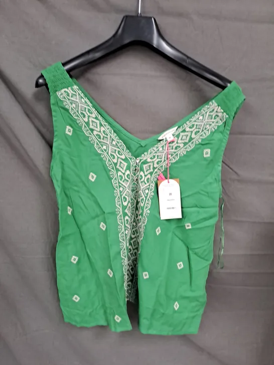 MONSOON LADIES VEST GREEN SIZE M