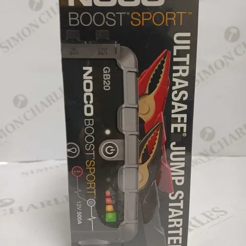 NOCO BOOST SPORT GB20 500A 12V ULTRASAFE PORTABLE LITHIUM CAR JUMP STARTER