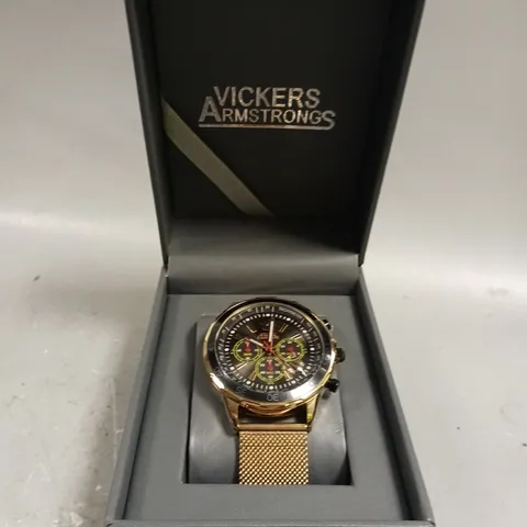 VICKERS ARMSTRONGS CHOPPER ROSE CHRONOGRAPH WATCH 