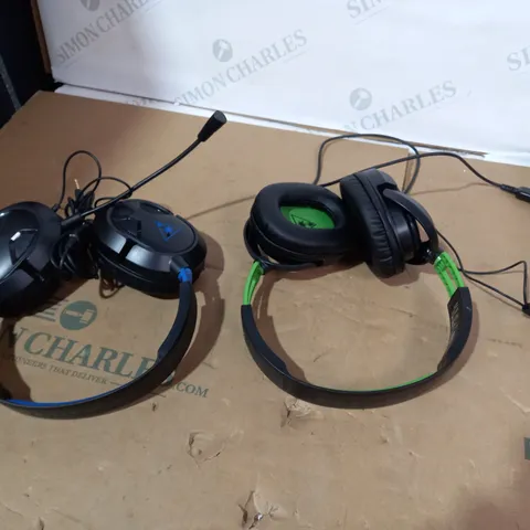 LOT OF 2 TURTLEBEACH WIRED GAMING HEADSETS 