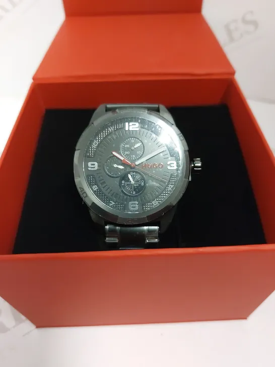 BOXED HUGO BOSS GENTS HUGO GRIP WRIST WATCH