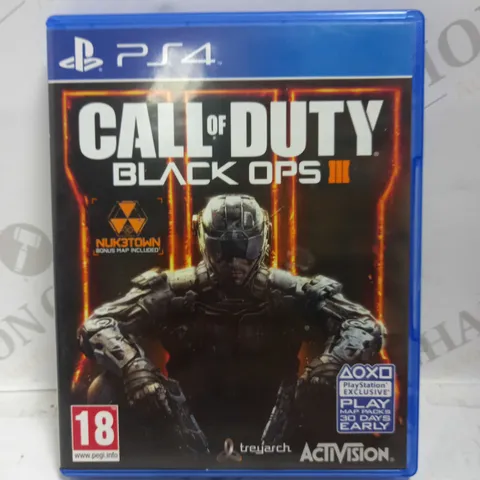 CALL OF DUTY BLACK OPS III PLAYSTATION 4 GAME