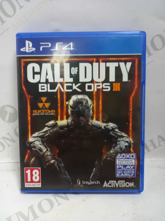 CALL OF DUTY BLACK OPS III PLAYSTATION 4 GAME
