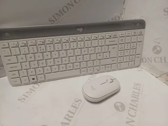 LOGITECH WHITE SLIM KEYBOARD