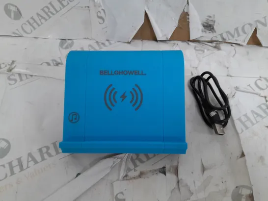 BOXED BELLHOWELL 2N1 WIRELESS CHARGING TOUCH SPEAKER CHARGER 